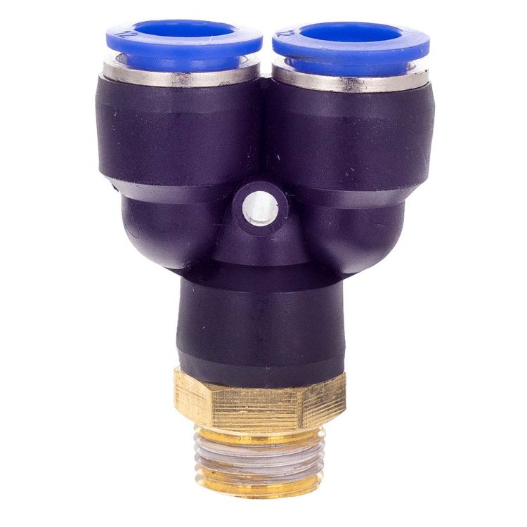 Штуцер цанговий (Y-подібний) Ø12*12*12мм МТ 3/8&amp;quot; Sigma (7027901) - 2