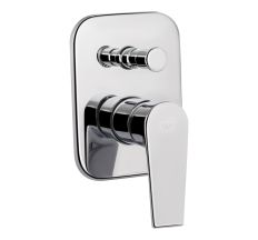 Змішувач для душу Qtap Stenava прихованого монтажу на два споживача QTST6245102DC Chrome