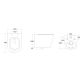 Jess Rimless унітаз підвісний 48,5 * 36 * 37см, сидіння Duroplast Slim slow-closing, сірий матовий - 2