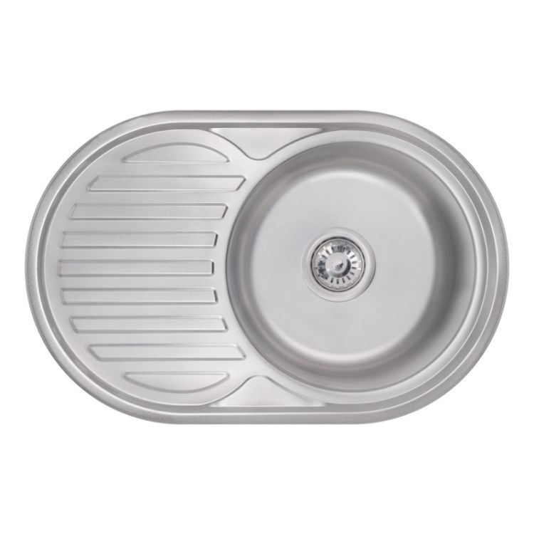 Мийка з нержавіючої сталі Satin LIDZ7750SAT - 1