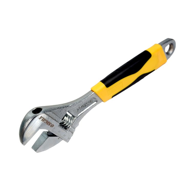 Ключ розвідний 250мм CrV (обгумована рукоятка) Sigma (4101031) - 8