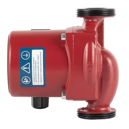 насос циркуляц 75Вт Hmax 4м Qmax 45л/мин Ø1½&amp;quot; 130мм бордо + гайки Ø1&amp;quot; Wetron - 2
