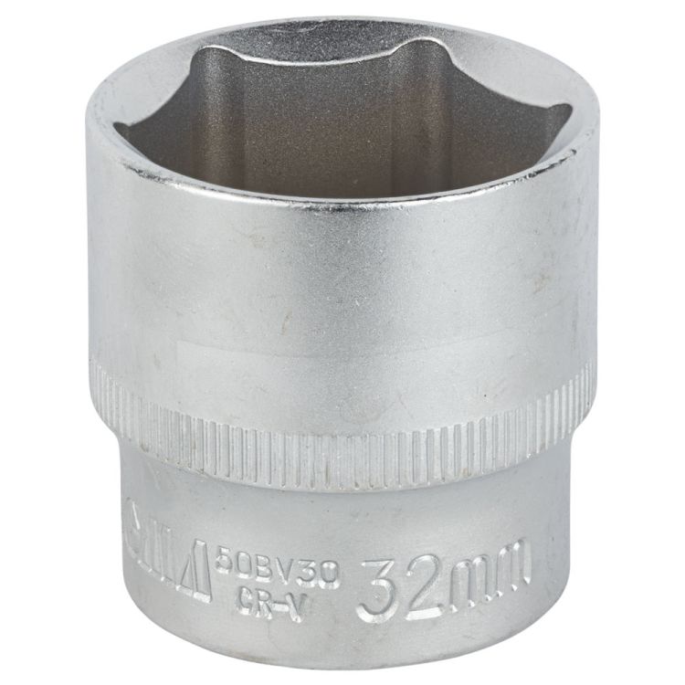 Насадка шестигранна коротка 1/2&amp;quot; 32мм CrV mid Sigma (6071321) - 1