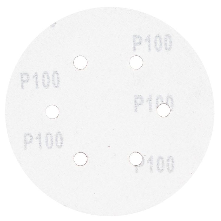 Шлифовальный круг 6 отверстий Ø150мм P100 (10шт) Sigma (9122261) - 2