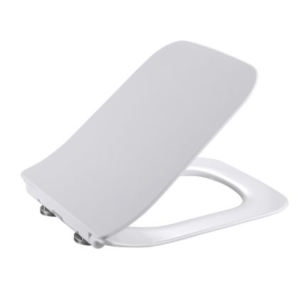 Qtap Сиденье для унитаза (Crow 640) 460x350x47 мм, White, с микролифтом, Slim Duroplast, Quick Release QTSC179W48700 - 1