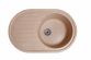 Мойка SOLID Elegant 770*500 розовая из искусственного камня, с сіфоном - 1