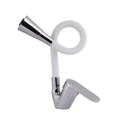 Смеситель для кухни Tani 008F3 с гибким изливом (k40) LDTAN008F3WCR37037 White / Chrome Lidz - 3