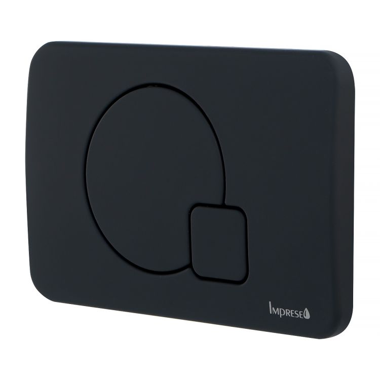 IMPRESE i7115, клавіша змиву, чорний soft-touch, пластик - 3