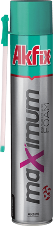 Полиуретановая монтажная пена Akfix 1000 гр Maximum 65 L - 1