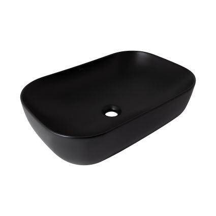 Раковина-чаша Qtap Robin 610х400х145 Matt black QT132143PMBMBN - 1