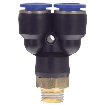 Штуцер цанговый (Y-образный) Ø10*10*10мм МТ 1/4&amp;quot; Sigma (7027851) - 3