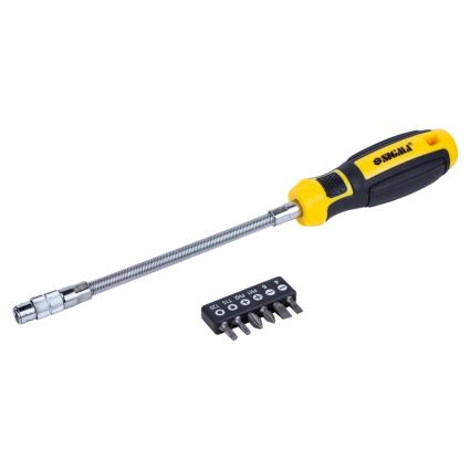 Отвертка с гибким валом + биты 6шт CrV Mega Sigma (4009721) - 2