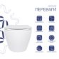 Унітаз підвісний Qtap Jay безобідковий з сідінням Soft-close QT07335175W - 3