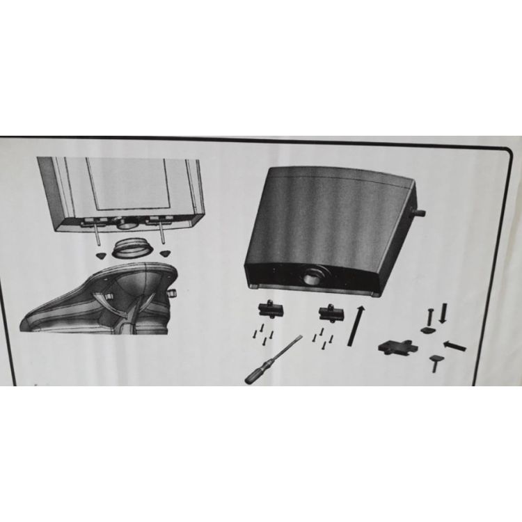 Бачок сливной в комплекте со сливным механизмом 00718 Plastic toilet tank-WHITE (комплект. креп 00716) - 6