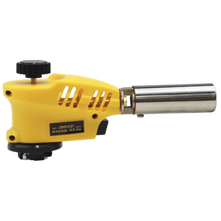 Горелка газовая с регулировкой пламени сверху и пьезоподжигом Ø20мм 153мм Sigma (2901431) - 6