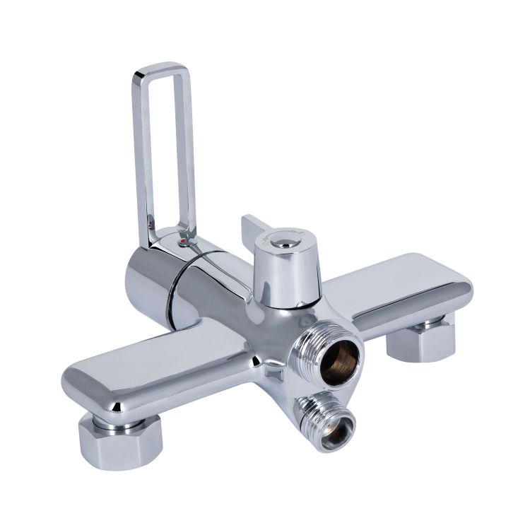 Смеситель для ванны Taurus с длинным поворотным изливом (с душевым гарнитуром) QTTAU260CRM45663 Chrome Qtap - 4