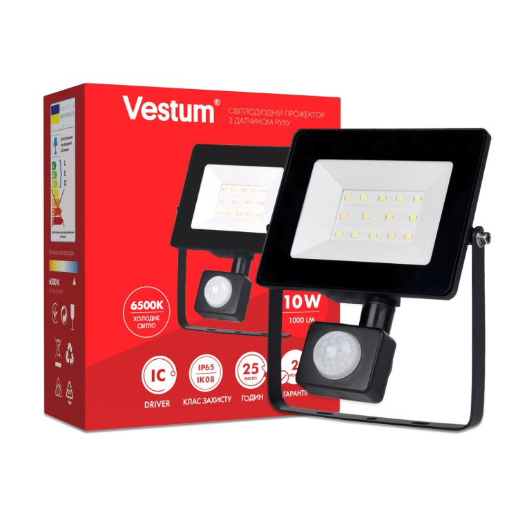 Прожектор LED Vestum 10W 900Лм 6500K 185-265V IP65 - 3