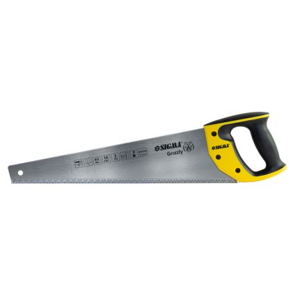 Ножівка по дереву 450мм 3TPI Grizzly Sigma (4400821) - 2