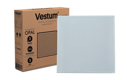 Панель світлодіодна LED OPAL 36W 600x600 6500K 220V Vestum - 2