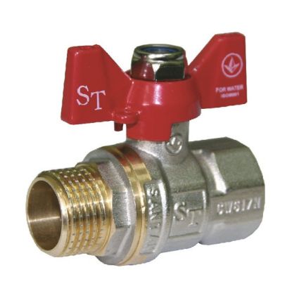 Кран шар.1/2&amp;quot; нв чм SANTAN Professional - 1