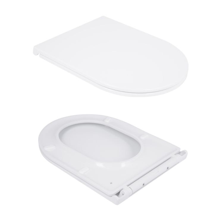 Унітаз-компакт Qtap Scorpio безободковий Ultra Quiet з сидінням Soft-close QT14226088AW - 8