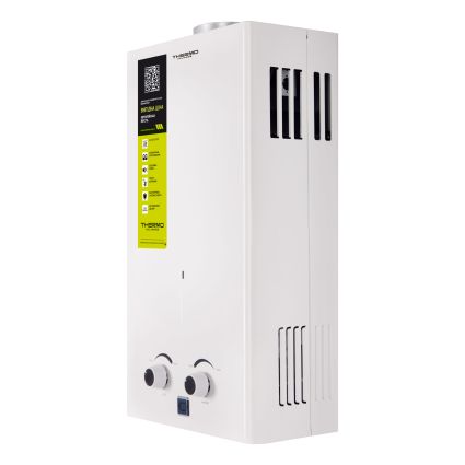 Колонка газова Thermo Alliance JSD20-10CR біла автомат-запал від батарейок - 4