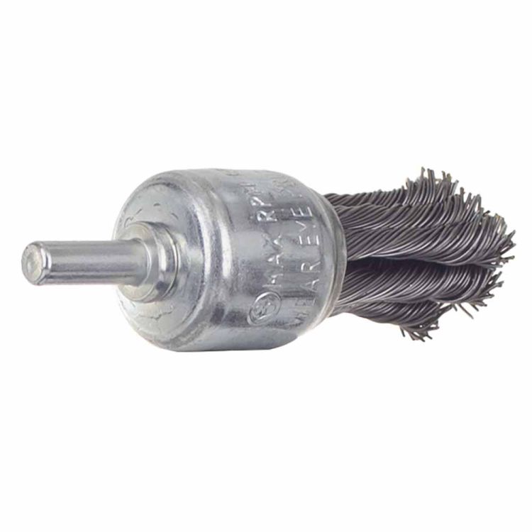 Щітка дротяна чашевидних Ø25мм хвостовик О6мм (сталевий витий) Sigma (9028021) - 3