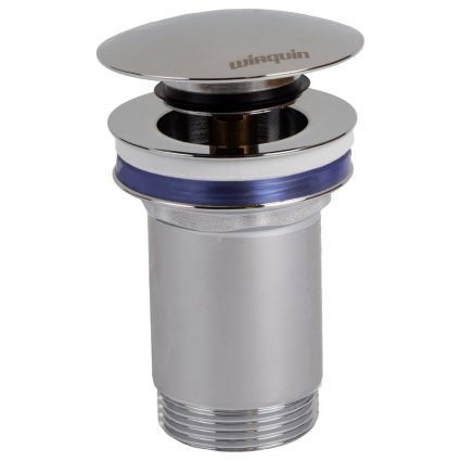 Клапан донный для раковины Click-Clack с переливом 1¼&amp;quot; 100-119мм WIRQUIN (9545500) - 2