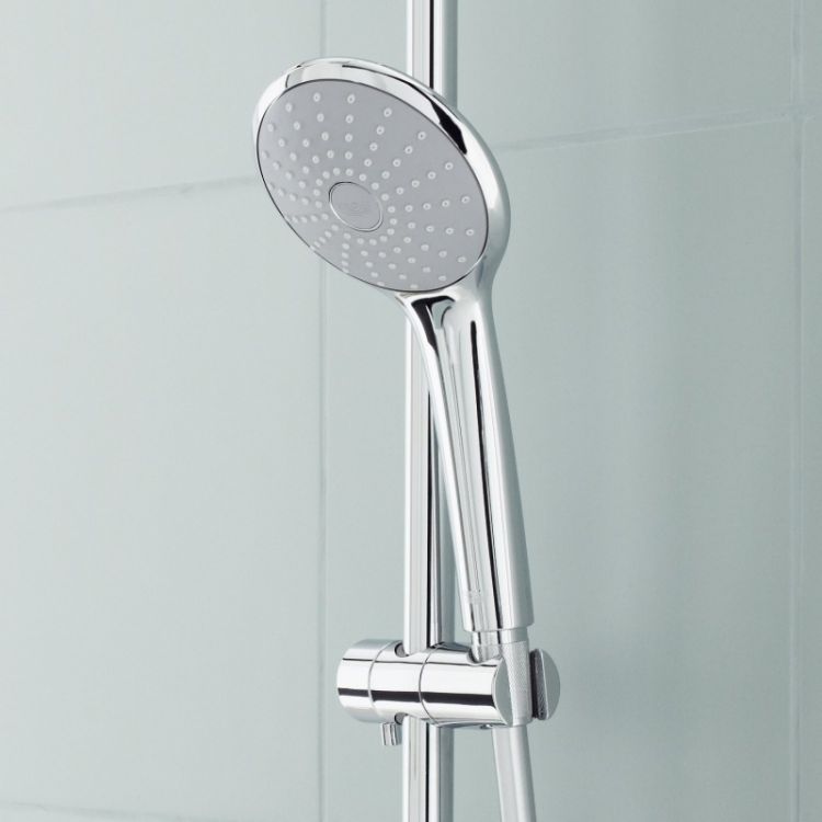 Euphoria Ручной душ с ограничителем расхода воды и 3 режимами струи, диаметром 110 мм, цвет хром - 3