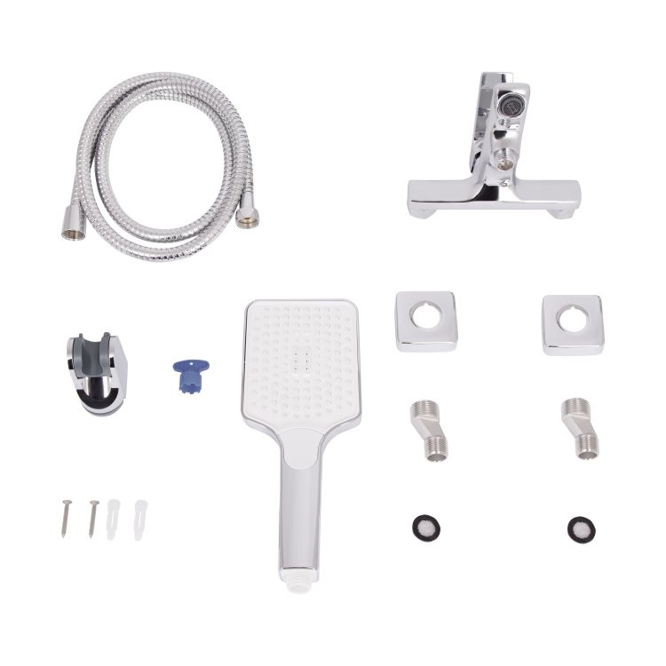 Змішувач для ванни Qtap Crow з душовим гарнітуром QTCRO259CRM48646 Chrome - 7