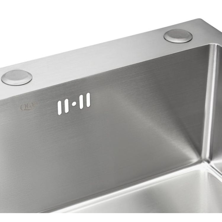 Набір 4 в 1 Qtap D6045 Set кухонна мийка Satin + змішувач для кухні + сушка + дозатор для рідкого мила - 3