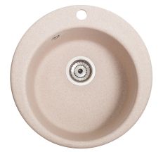 Мийка SOLID Ponu 475*370 рожевий зі штучного каменю, з сіфоном