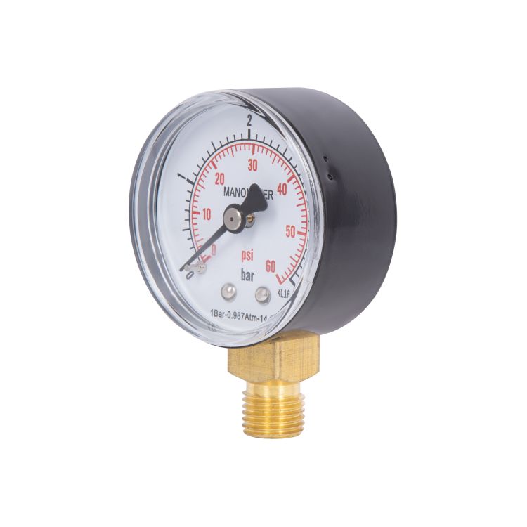 Манометр SD Plus 50мм 1/4&amp;quot;, нижнее подключение 4 бар SD1704B - 3