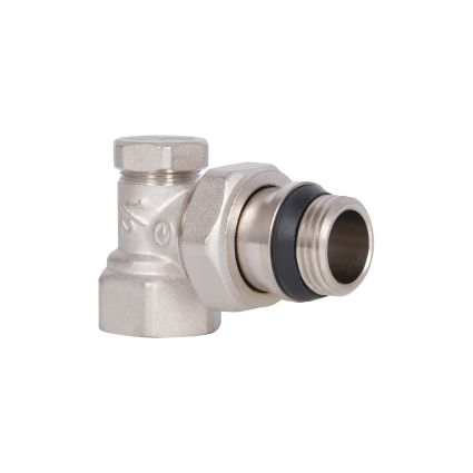 Кран SD Plus 1/2&amp;quot; ВН з антипротечкой для радіатора кутовий - 4