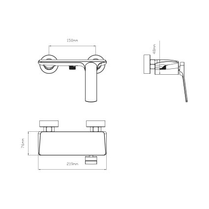Смеситель для душа Qtap Slavonice QTSLA266BLM45908 Black Matt - 2