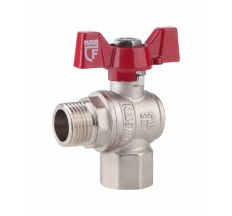 Кран кульовий SD Forte 1/2&quot; ВН для води кутовий (метелик)