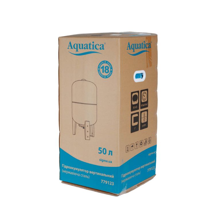 Гідроакумулятор вертикальний 50 л Aquatica 779123 - 5