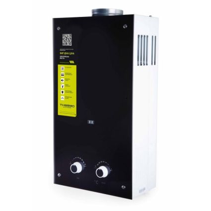 Колонка димохідна газова Thermo Alliance JSD20-10GD 10 л скло (чорне) - 3