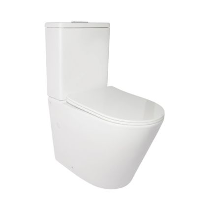 Унитаз-компакт Stork WHI 2179P безободковый, Q-tap - 1
