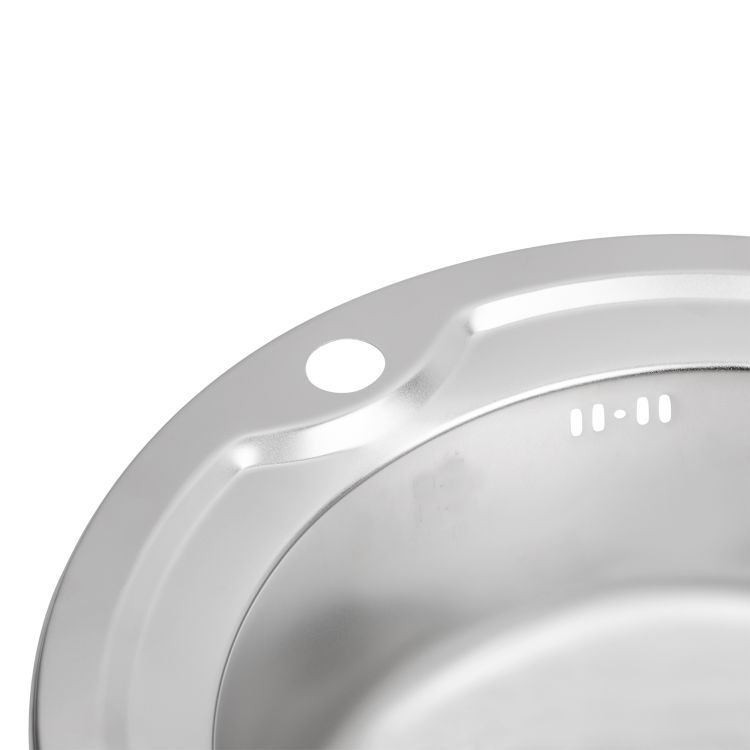 Кухонна мийка Brinex 510-D 0,8 мм Satin (BRIN510SAT08) - 6