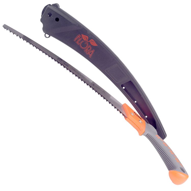 Пила садовая изогнутая 330мм 7TPI с чехлом FLORA (5023284) - 2