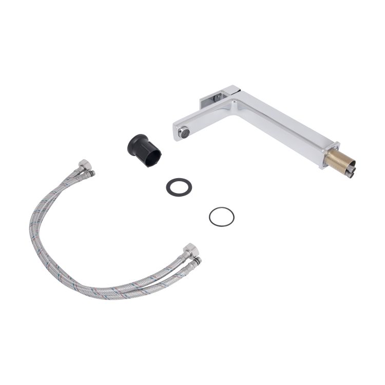 Змішувач для раковини Lidz Dozorca 001FH високий (k35) Chrome LDDOZ001FHCRM48990 - 7