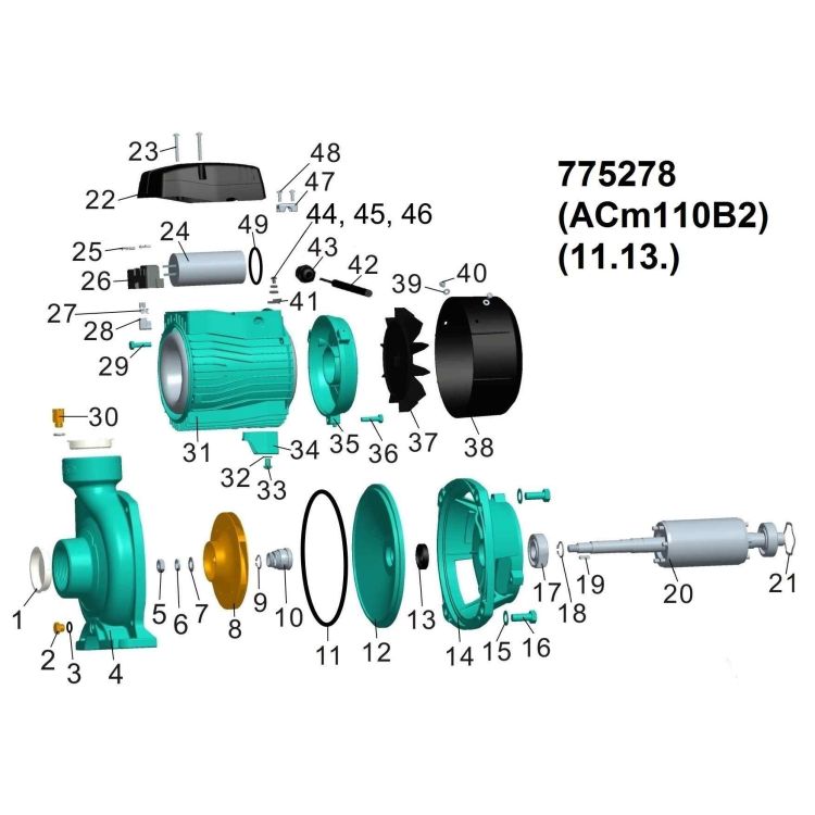 Насос відцентровий 1.1 кВт Hmax 19,5 м Qmax 500л/хв 2&amp;quot; LEO 3.0 (775278) - 2