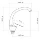 Смеситель д/кухонной мойки Tani 008F (k40) Chrome Lidz - 2