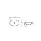 Раковина Qtap Leo 420x280x150 White QT11111008RW - 2
