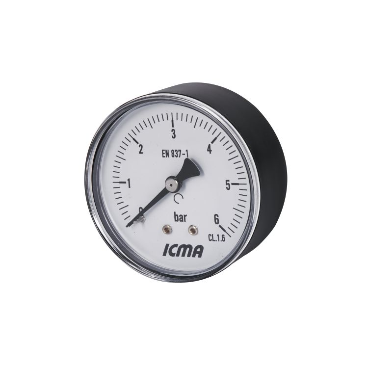 Манометр Icma 1/4&amp;quot; 0-6 бар, заднее подключение №243 - 4
