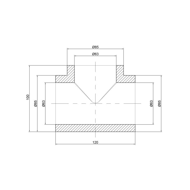 Тройник PPR Thermo Alliance 63 - 2
