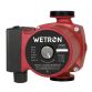 Насос циркуляц 250Вт Hmax 8м Qmax 110л/мин Ø1½&amp;quot; 180мм бордо + гайки Ø1&amp;quot; WETRON (774241) - 1