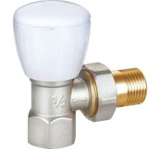 HLV Кран угл. ВЕРХ 1/2  полотенцесуш. хром  арт107007