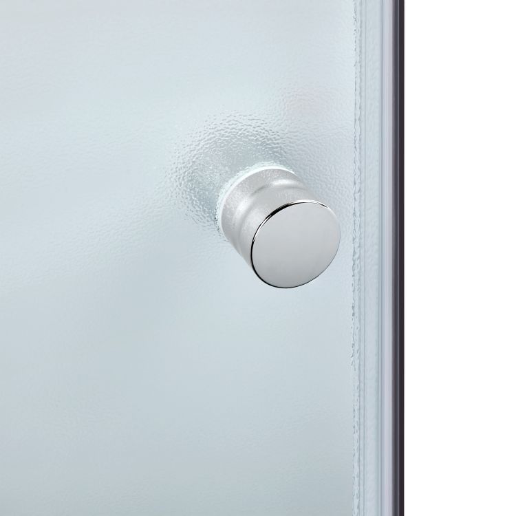 Душова кабіна Latwa SC90x90.SAT.MID.FR полукругла, скло Frost 4 мм + Душовий піддон KAPIELKA ST90x90x26, з панеллю Lidz - 5